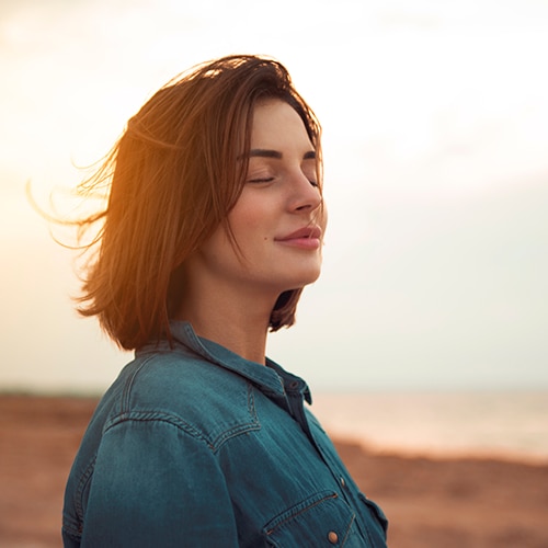 Calm Relaxed Woman