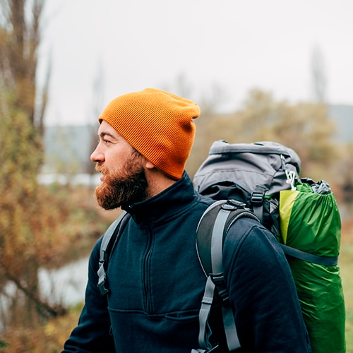 Nature Hiking Man