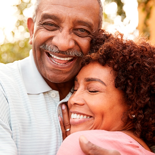 Smiling Couple Elder 