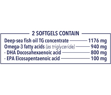 Minami MyOmega 800 ingredienten table