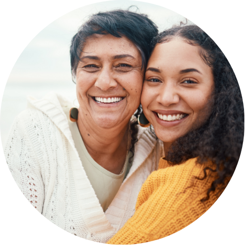 mom and daughter image